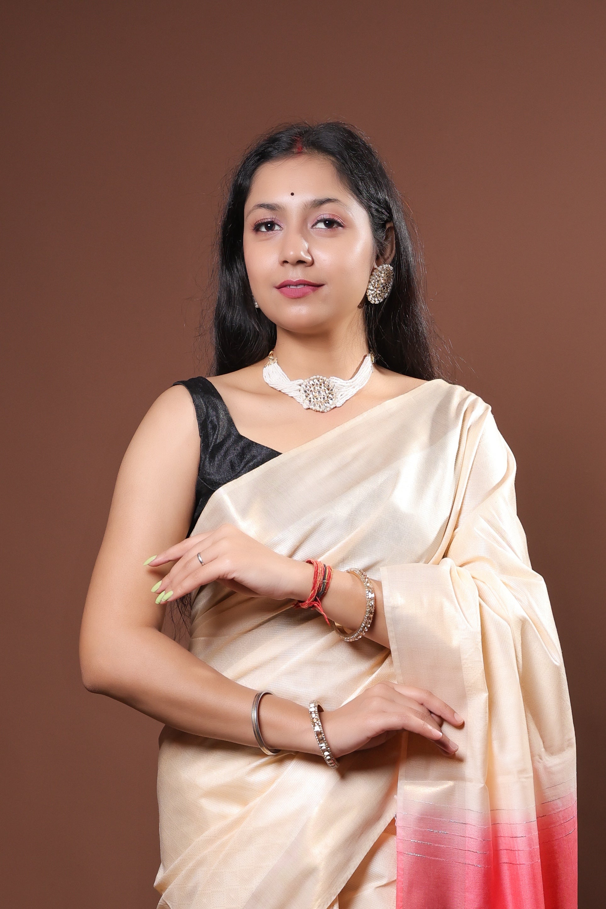 cotton viscos saree
