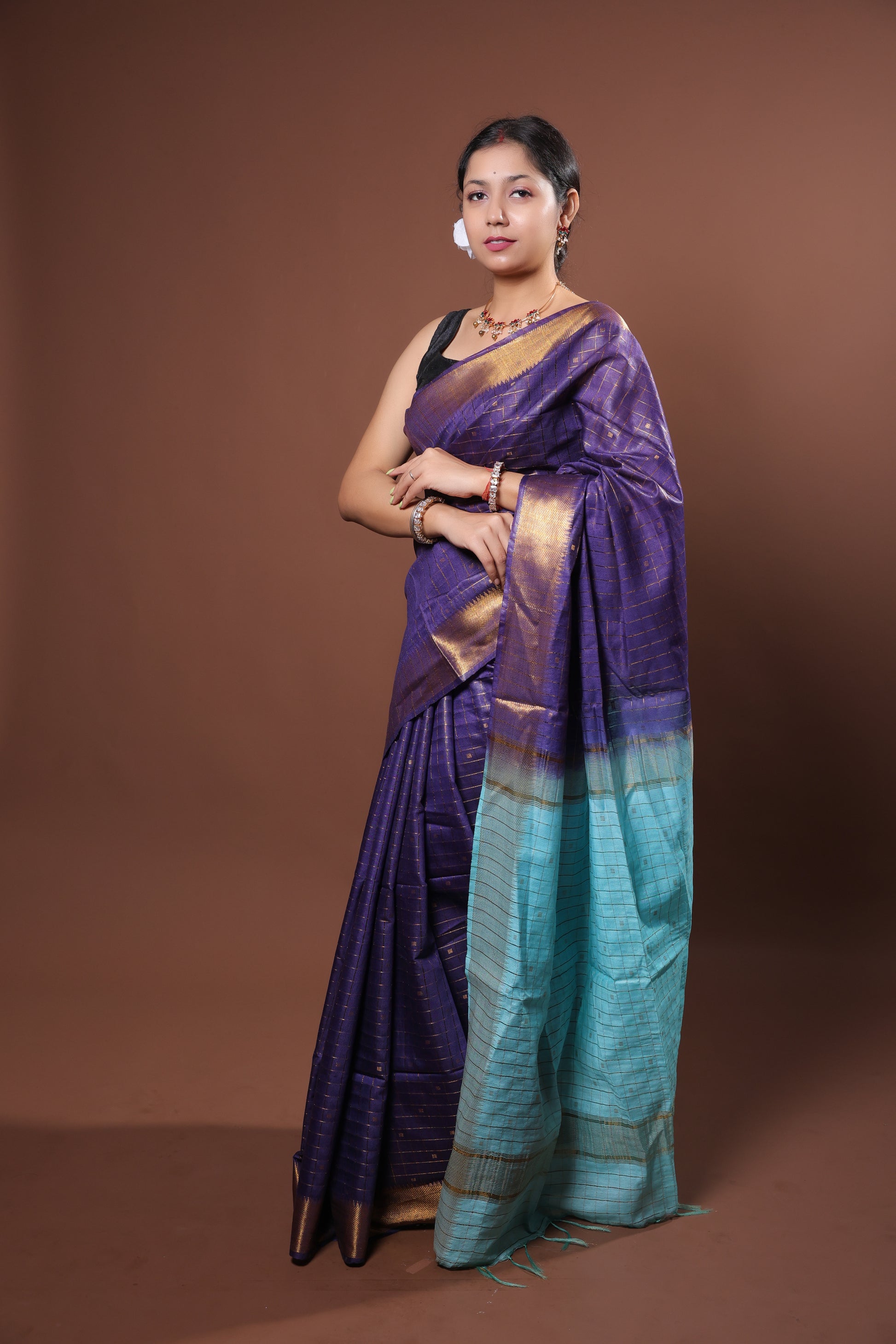 cotton viscose saree