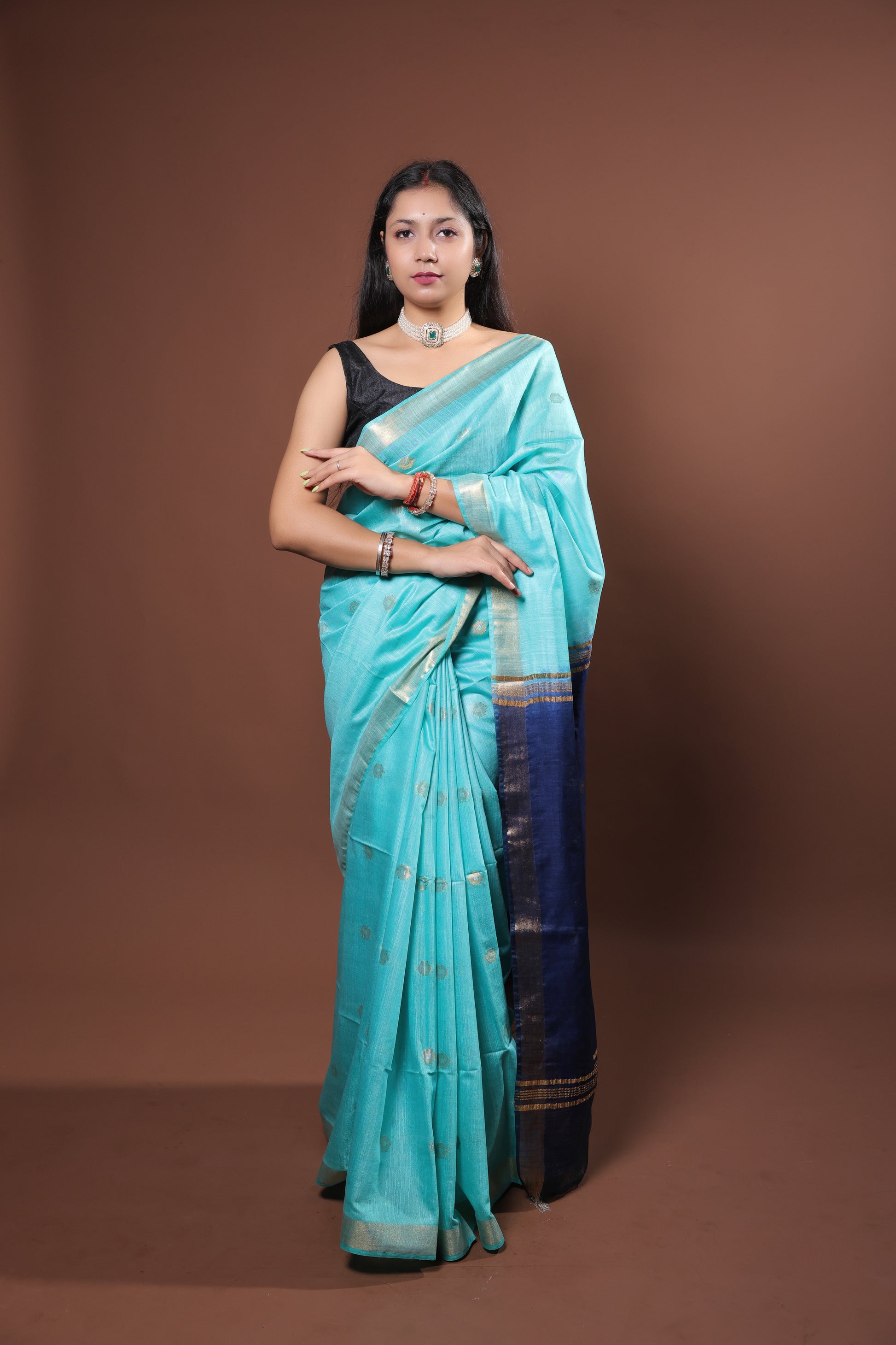 cotton viscos saree