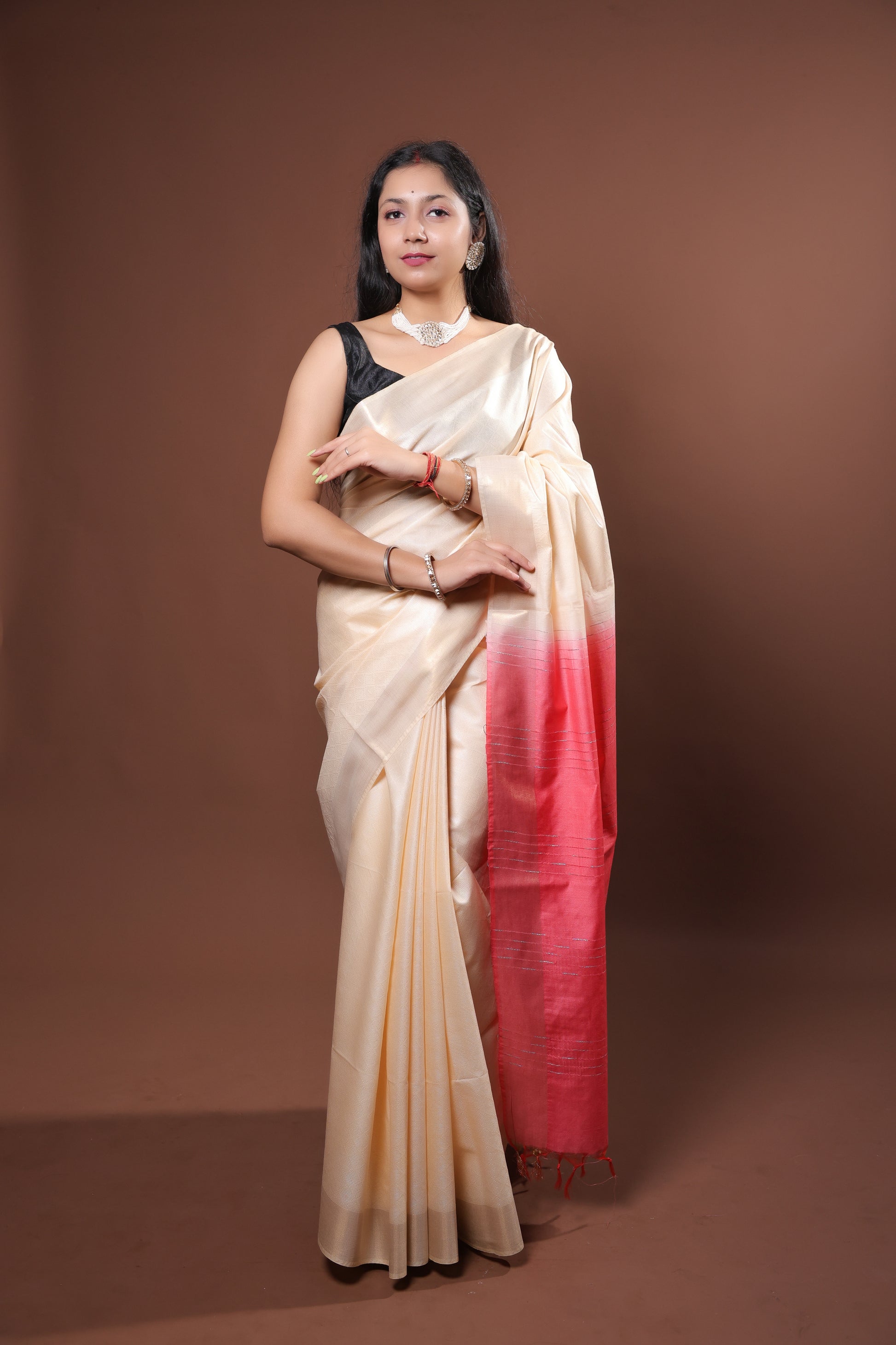 cotton viscos saree