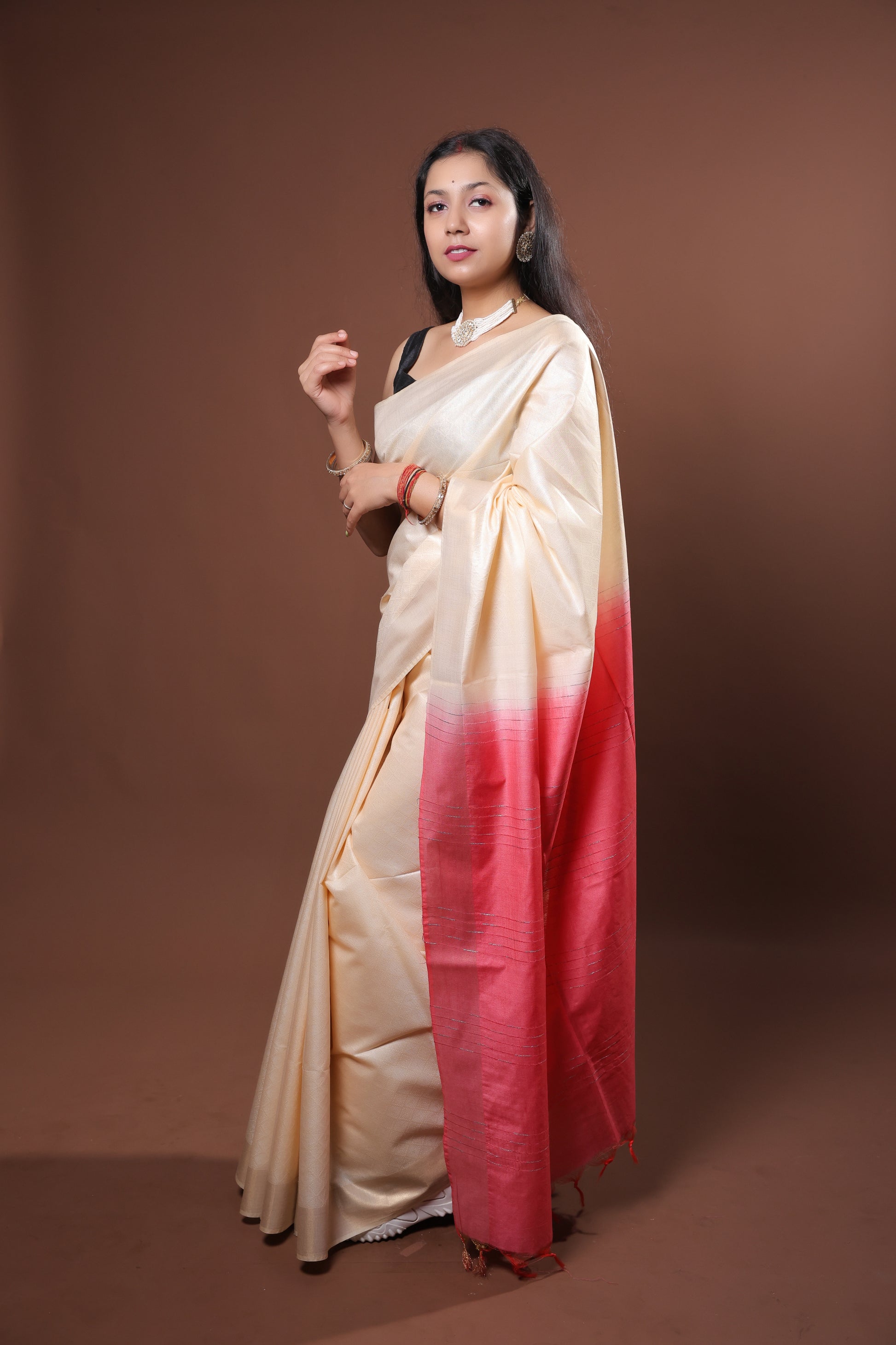 cotton viscos saree