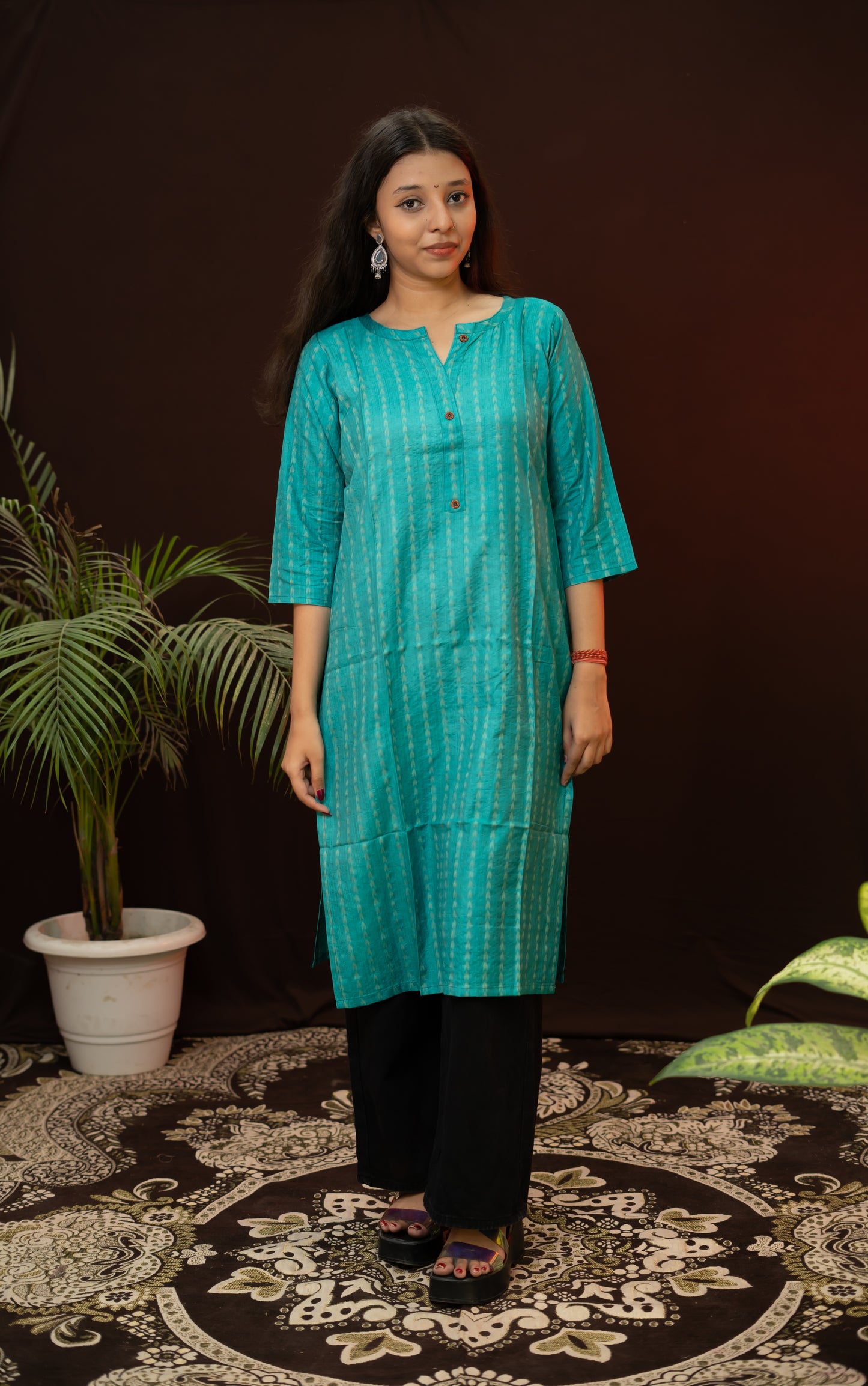 Sky Blue Formal wear kurti