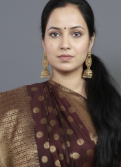 Banarasi Silk saree in dark red(mahroon) color feative wear saree