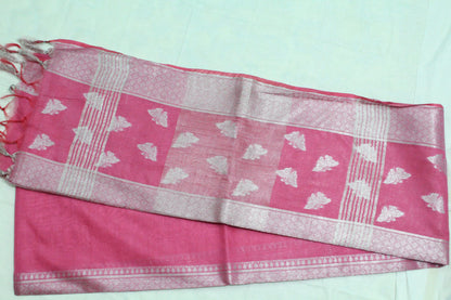 Silver zari with butterfly print Silk Saree