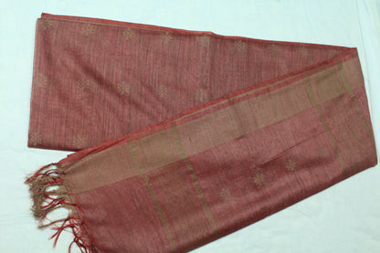 Silk Saree perfect for office wear in brown color with border