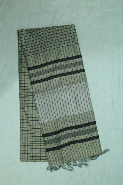 checkered white and black saree perfect for office wear