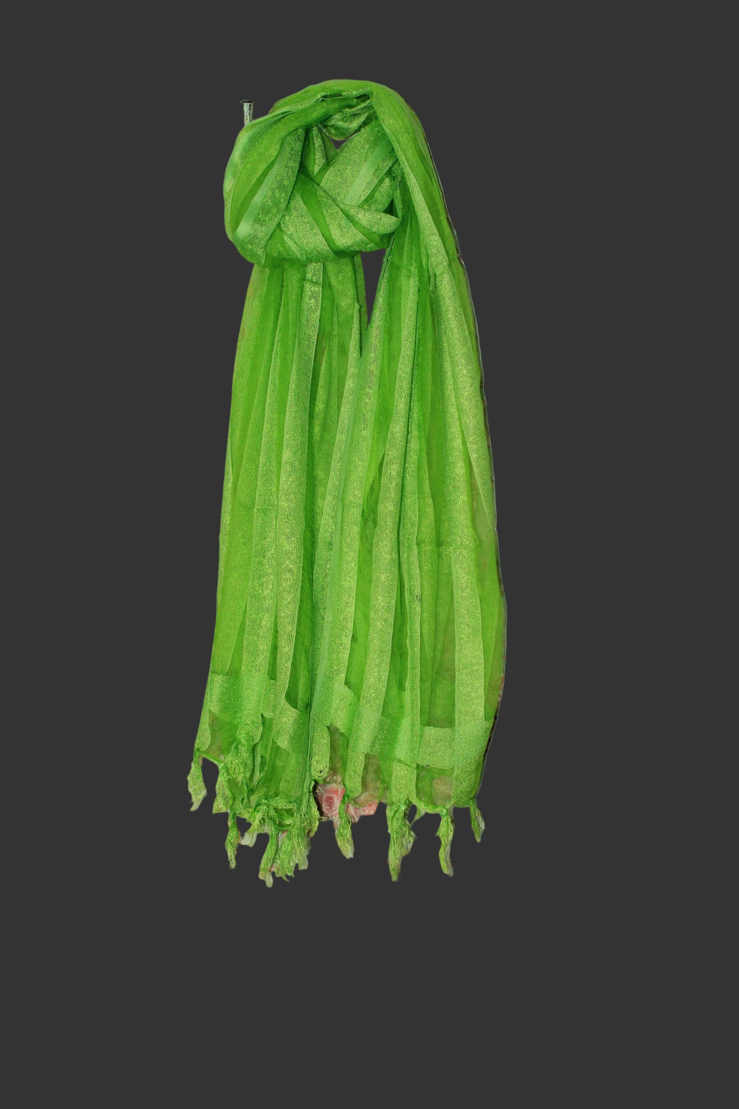 Net dupatta with thread pattern